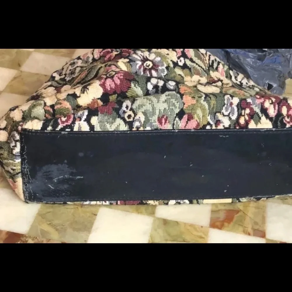 Vintage #Tapestry Hinged #Clutch/Purse